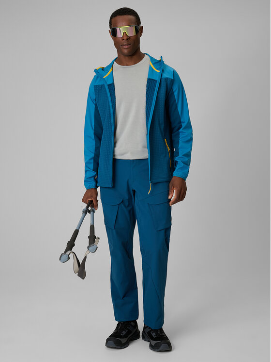 4F 4F Bluza techniczna TREKKING Niebieski Regular Fit