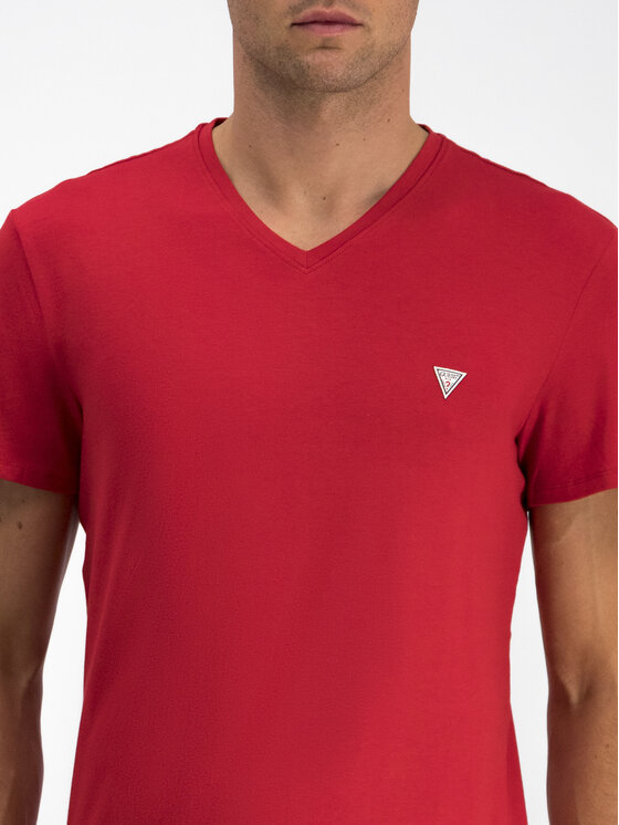 Guess Guess T-Shirt M93I52 J1300 Czerwony Slim Fit