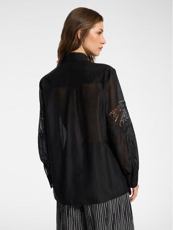 Elena Mirò Elena Mirò Koszula 5186P000269N033 Czarny Regular Fit