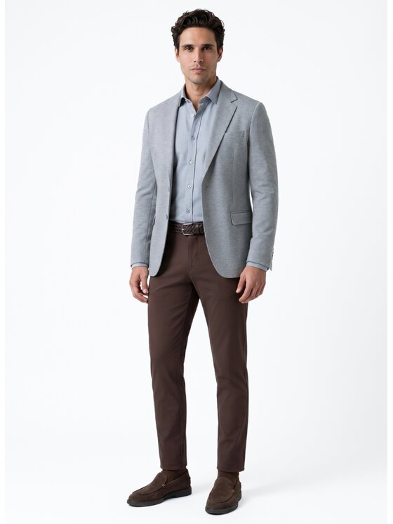 Pako Lorente Pako Lorente Marynarka P26WF-3X-001 Szary Slim Fit