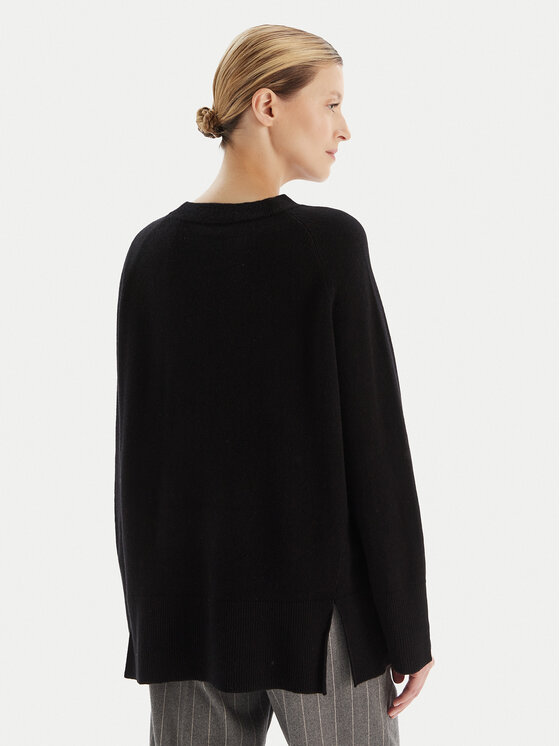 KAOS KAOS Pullover RI1KT003 Schwarz Regular Fit