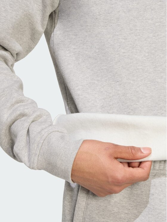 adidas adidas Longsleeve Trefoil Essentials Crew Szary Regular Fit