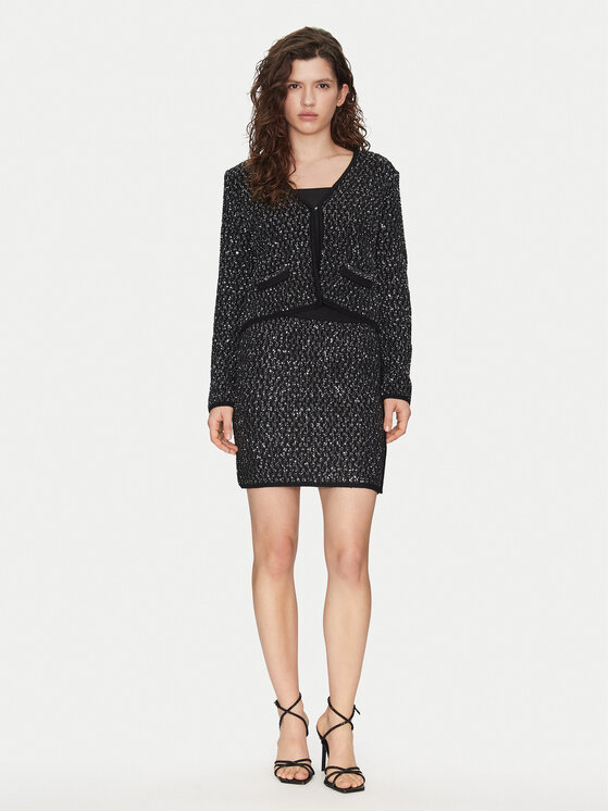 Liu Jo Liu Jo Strickjacke WF4022 Schwarz Regular Fit