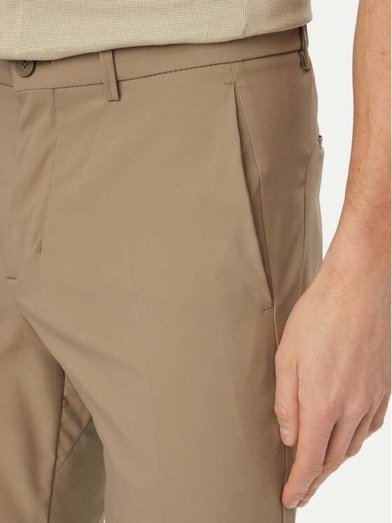 BOSS BOSS Spodnie materiałowe T_Phoenix Pro 50541368 Beżowy Regular Fit