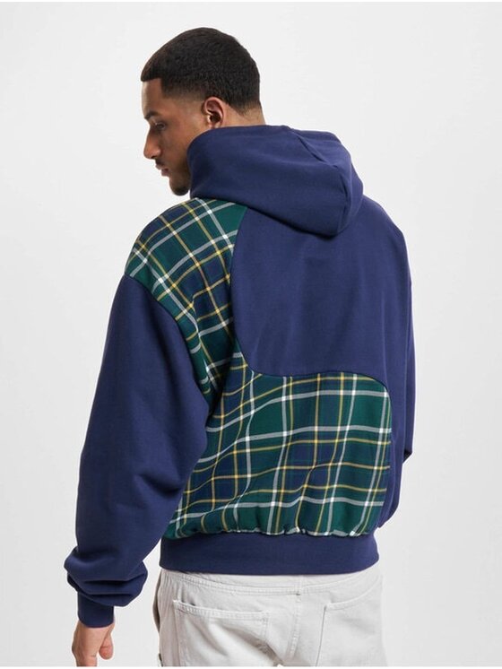 Karl Kani Karl Kani Mikina SMALL SIGNATURE WAVY BLOCK OS HOODIE Tmavomodrá Regular Fit