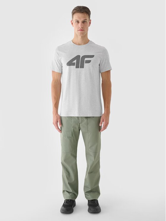 4F 4F T-shirt 4FWMM00TTSHM1844-27M Grigio Regular Fit