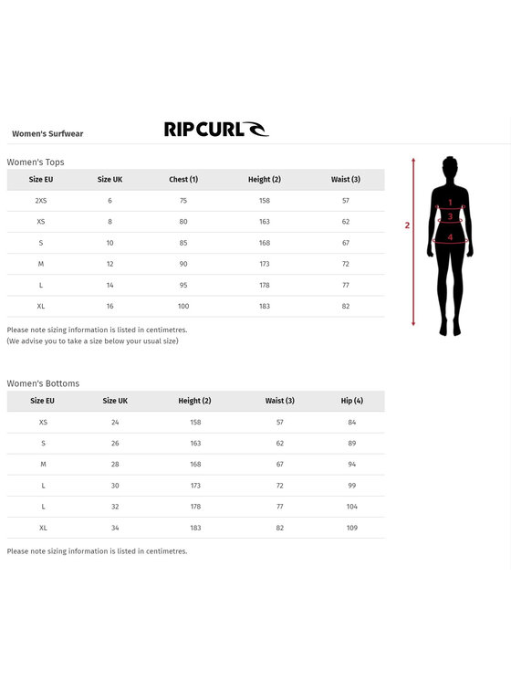 Rip Curl Rip Curl Góra od bikini Sunshine Crop Koralowy