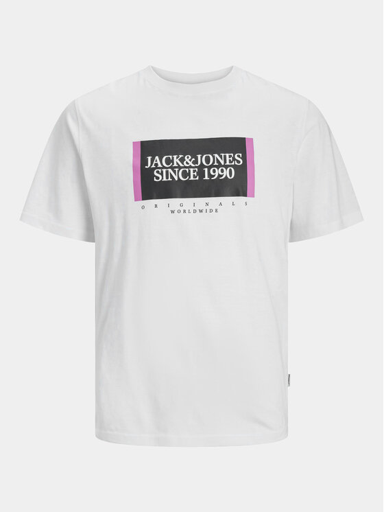 Jack&Jones Jack&Jones Tričko Lafayette 12252681 Biela Standard Fit