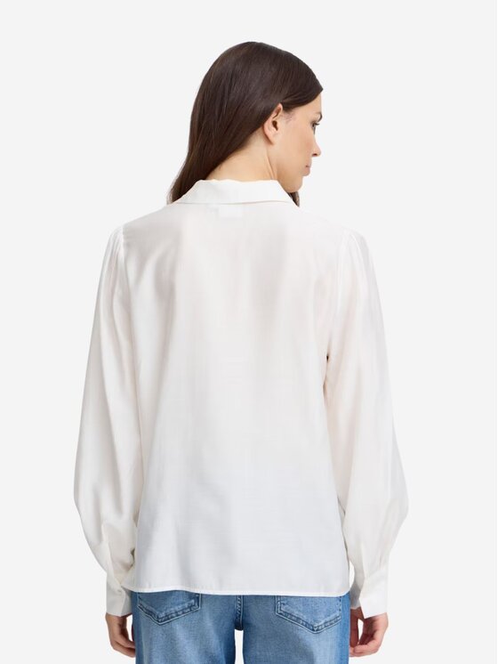 ICHI ICHI Πουκάμισο Camicia ihkarlanisk2 Λευκό Regular Fit