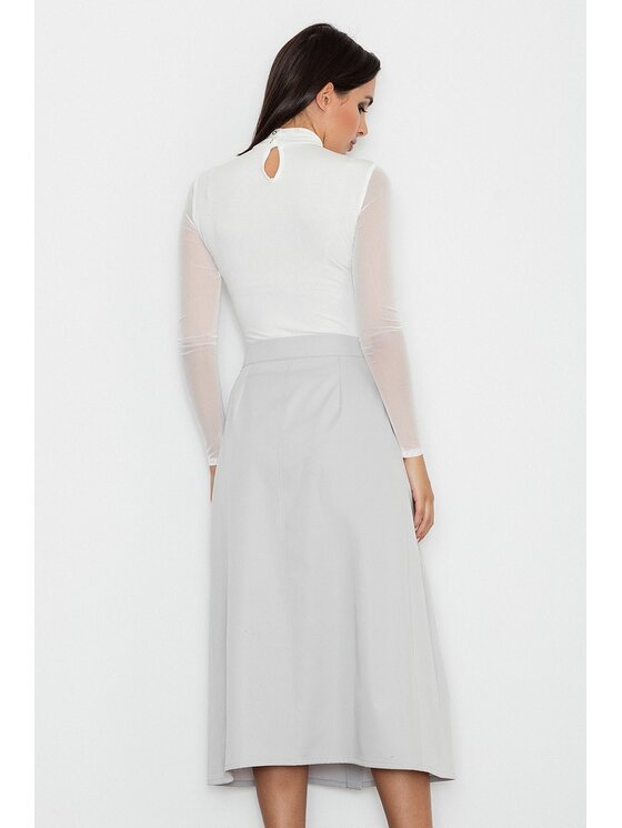FIGL FIGL Sukně M554 Šedá Regular Fit