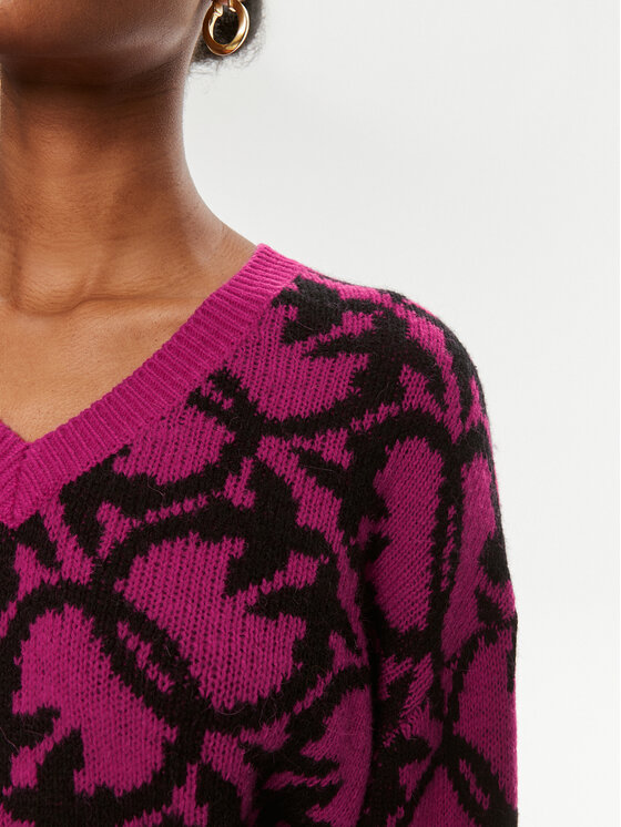 PINKO Pinko Sweter Ovino 101575 A11F Różowy Regular Fit