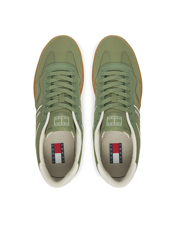Tommy Jeans Tommy Jeans Laisvalaikio batai The Greenwich Mix Media EM0EM01586 Žalia