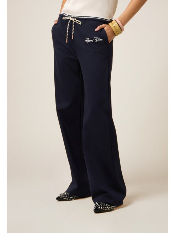 Oltre Oltre Pantaloni di tessuto P800J002484N034 Blu Regular Fit