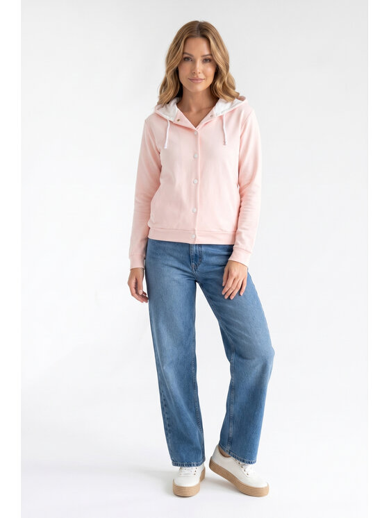 FIGL FIGL Narzutka M1370 Różowy Loose Fit