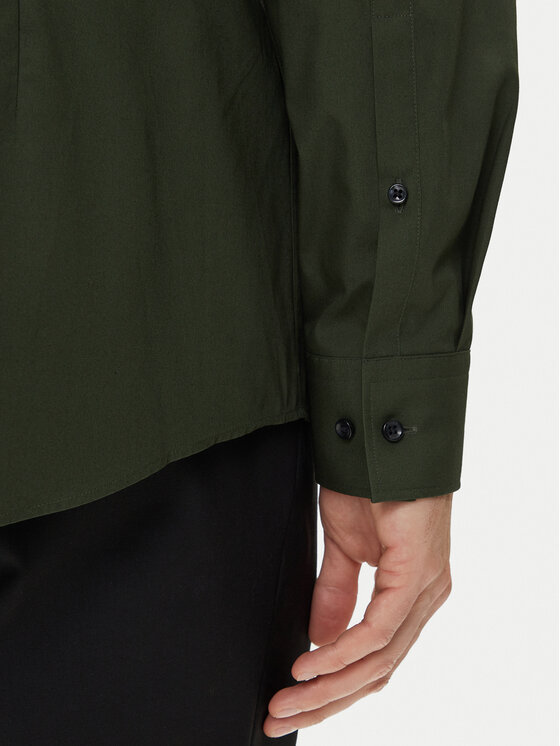 HUGO HUGO Marškiniai Kenno 50289499 Žalia Slim Fit