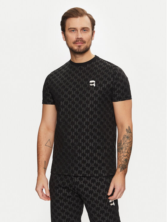 KARL LAGERFELD KARL LAGERFELD T-särk 755096 551251 Must Regular Fit