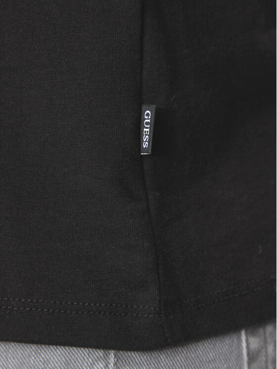 Guess Jeans Guess Jeans Póló M4YI50 K8HM0 Fekete Slim Fit