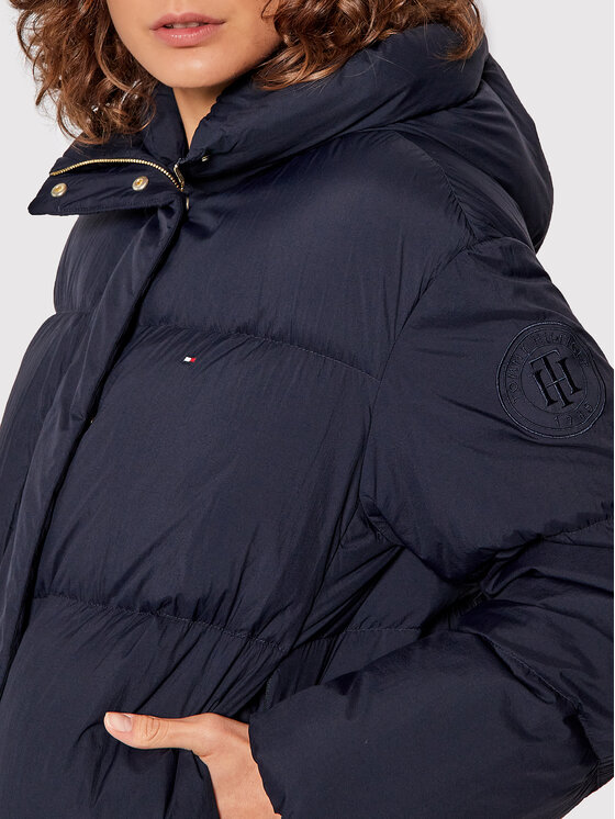 Tommy Hilfiger Tommy Hilfiger Dūnu jaka WW0WW29933 Tumši zils Loose Fit