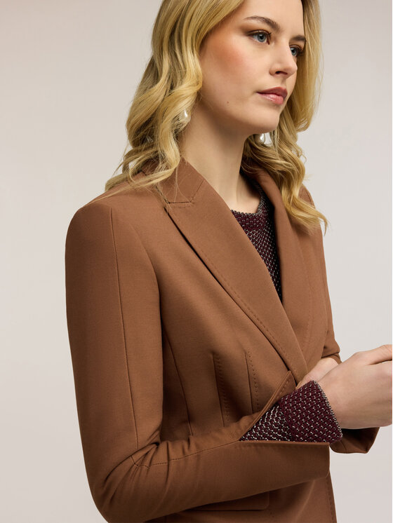 Motivi Motivi Marynarka Q021Q001032N022 Brązowy Slim Fit