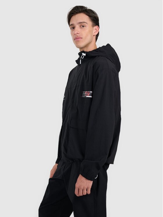 4F 4F Bunda pro přechodné období 4FRAW25TSWSM2460-20S Černá Regular Fit