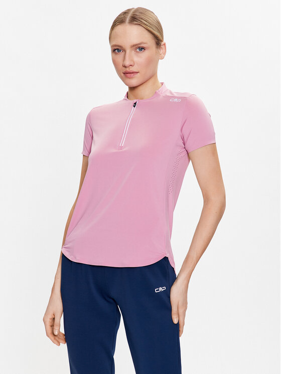 CMP CMP Cyklistické tričko 33N6406 Růžová Regular Fit