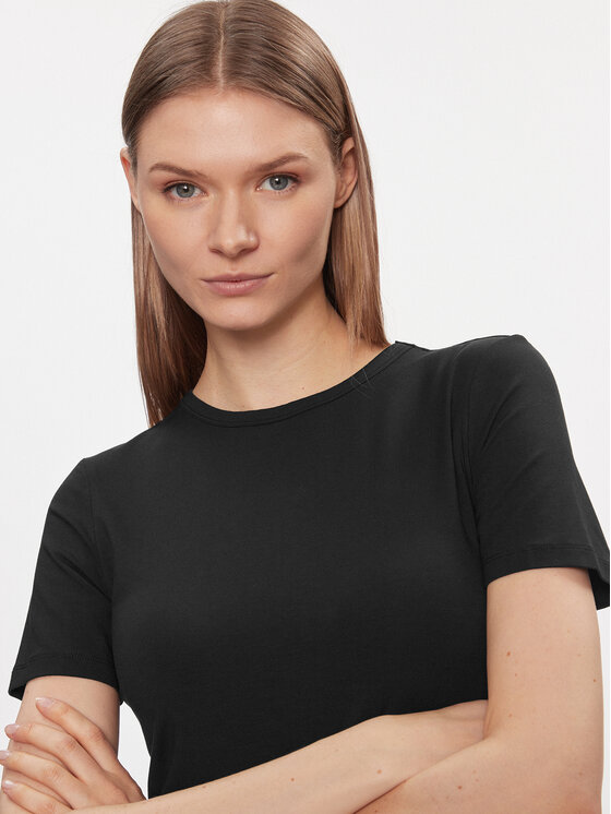 Vero Moda Vero Moda T-särk AWARE Heaven 10299736 Must Tight Fit