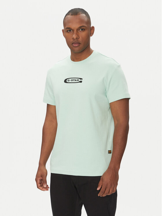 G-Star Raw G-Star Raw T-Shirt Old Skool D25967-C812 Zielony Regular Fit