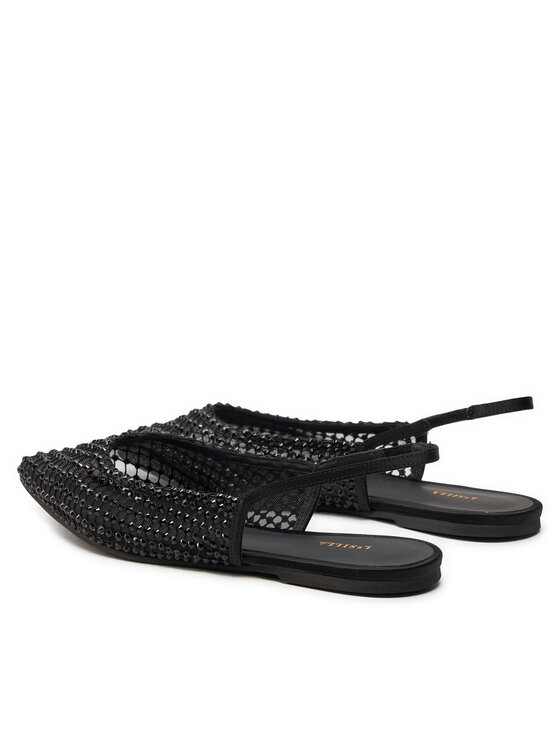 Le Silla Le Silla Baleríny Chanel Gilda 9024Z020MTPPSAS933 Čierna