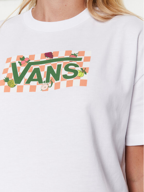 Vans Vans T-Shirt Fruit Checkboard VN0003V8 Bílá Regular Fit
