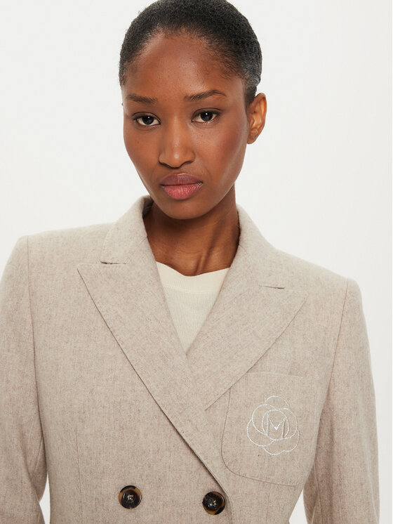 Marella Marella Sakko Romagna 2423046044 Beige Slim Fit
