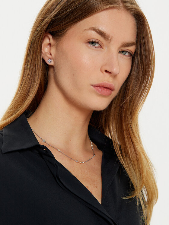 Tory Burch Tory Burch Komplekti kuuluvad kaelakee ja rõngad 165322 Hõbedane