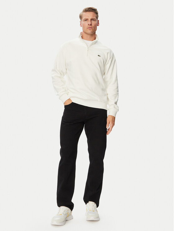 Lacoste Lacoste Bluza SH8866 Kremowy Regular Fit