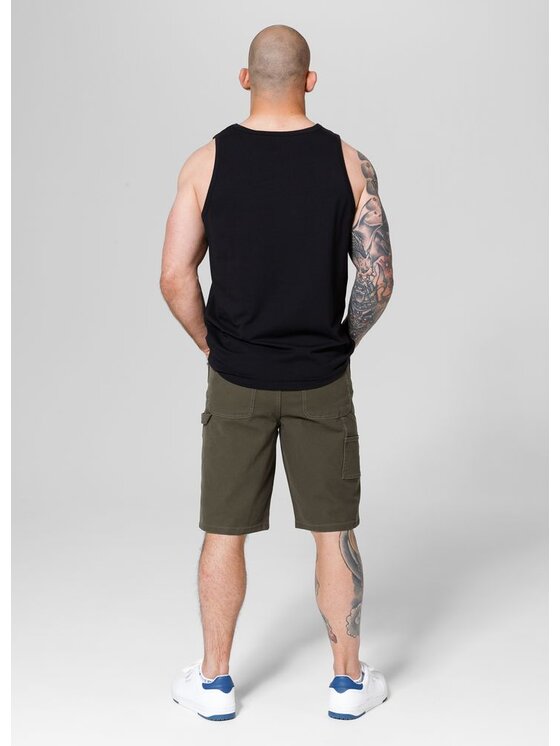 PITBULL PITBULL Szorty Szorty Zielony Regular Fit