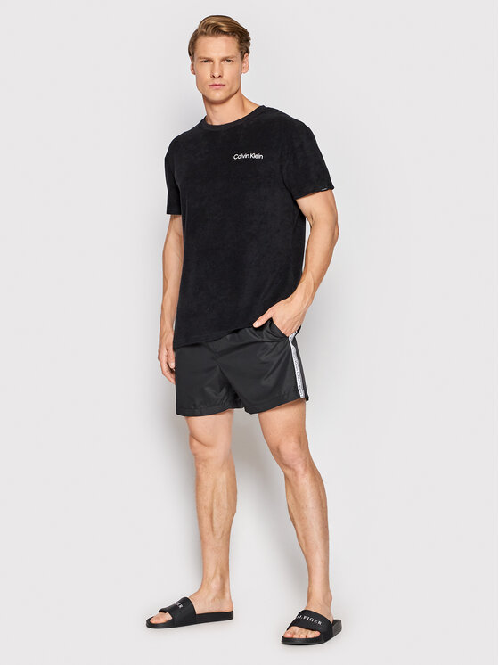 Calvin Klein Swimwear Calvin Klein Swimwear Pantaloncini da bagno Medium Drawstringnos KM0KM00741 Nero Regular Fit