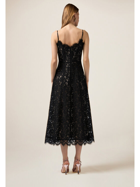 Oltre Oltre Vestito 7316R004813N033 Nero A-Line Fit