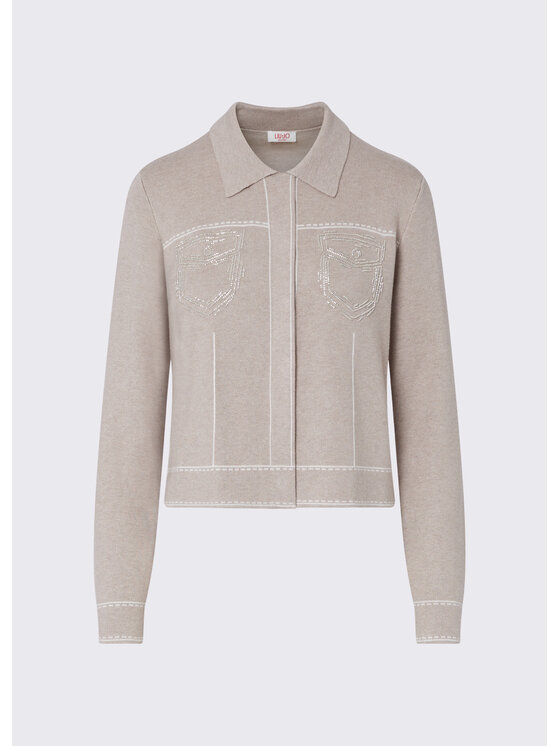 Liu Jo Liu Jo Maglione TF6076MS59LD3034 Beige Regular Fit