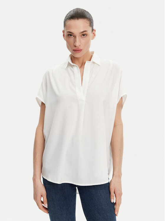French Connection French Connection Μπλουζάκι 72MZN Λευκό Relaxed Fit