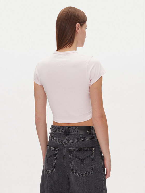 HUGO HUGO T-Shirt Dome_B 50537247 Różowy Cropped Fit