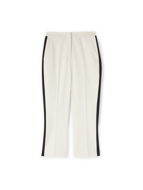 Motivi Motivi Pantaloni di tessuto P238Q003829N002 Bianco Cropp Fit