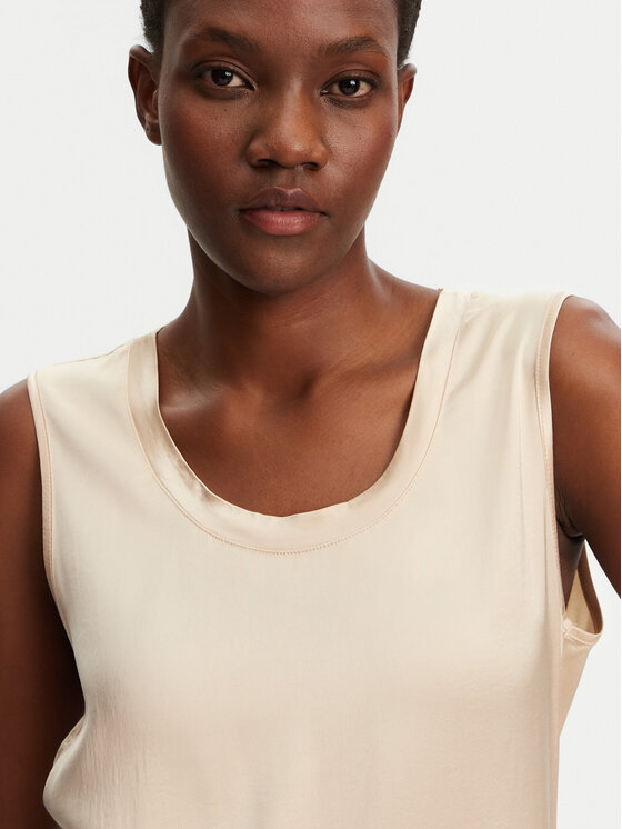 ViCOLO ViCOLO Bluse TD0006 Beige Relaxed Fit