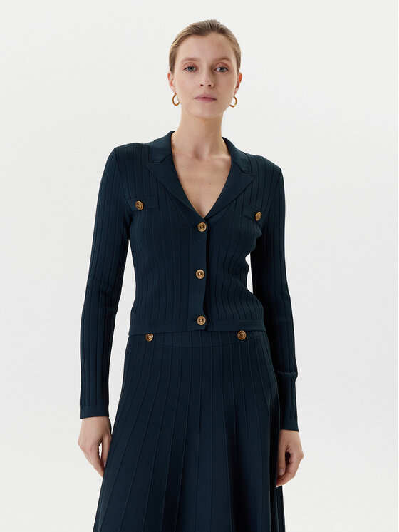 Guess Kardigan W5YR11 Z0130 Zielony Regular Fit