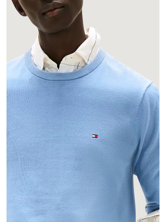 Tommy Hilfiger Tommy Hilfiger Πουλόβερ ESSENTIAL SSNL COTTO Μπλε To Fit