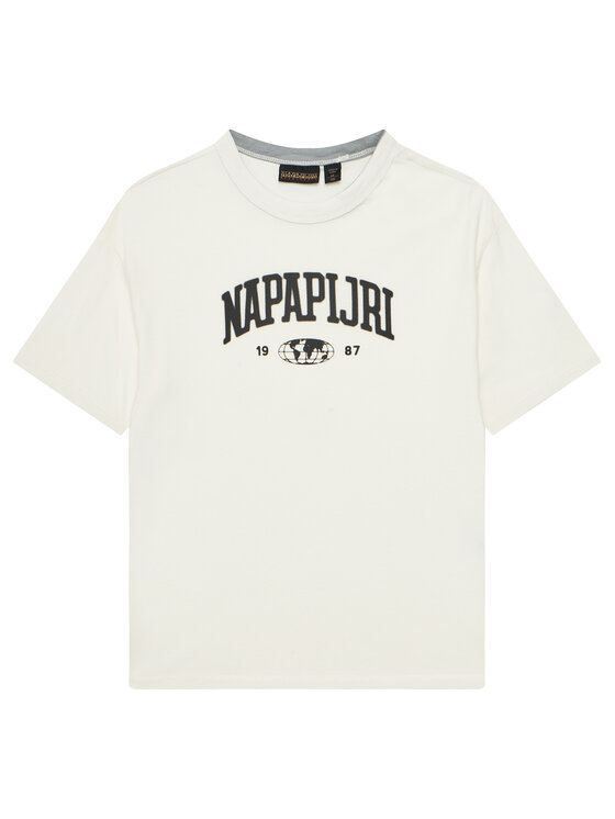 Napapijri T-Shirt S-Inot NP0A891F M Écru Regular Fit