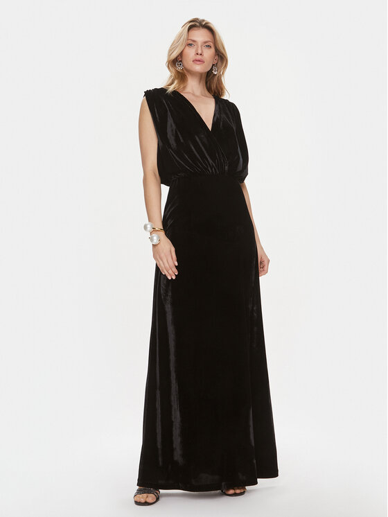 Kontatto Kontatto Abendkleid YM732 Schwarz Regular Fit