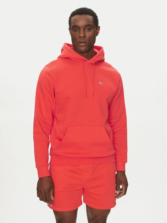 Tommy Jeans Mikina DM0DM20742 Oranžová Regular Fit