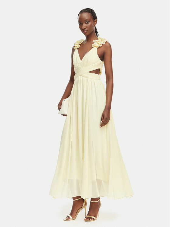 Morgan Morgan Abendkleid 251-RISSAL Gelb Regular Fit