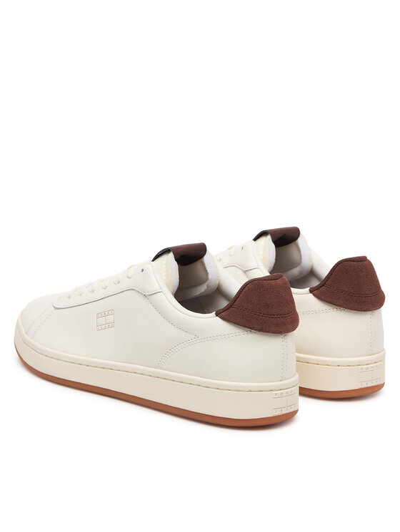 Tommy Jeans Tommy Jeans Sneakersy Archive '98 Leather Court EM0EM01791 Krémová