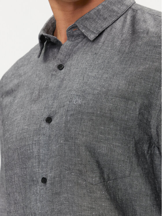 Calvin Klein Calvin Klein Koszula K10K108664 Szary Regular Fit