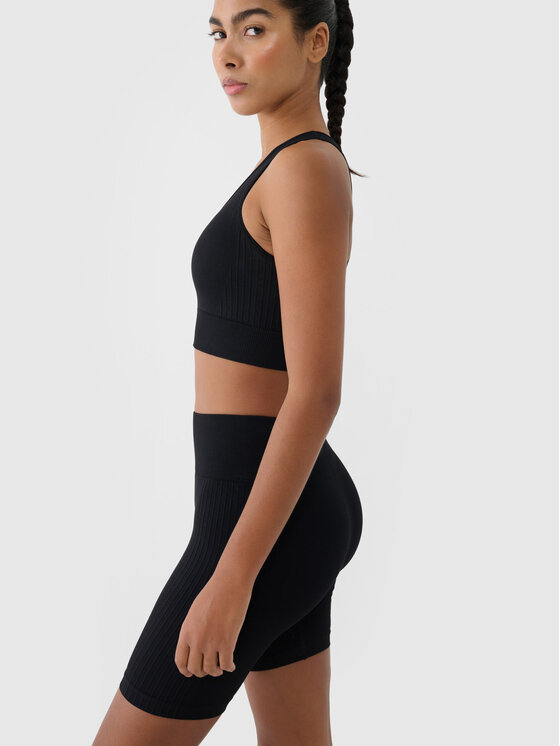 4F 4F Szorty sportowe MULTI ACTIVE Czarny Slim Fit