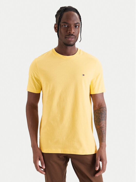 Tommy Hilfiger Tommy Hilfiger Marškinėliai Ess Seasonal MW0MW39995 Geltona Regular Fit